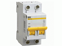 Модульный автоматический выключатель ВА47-29 2 полюса, 4А, х-ка C | код. MVA20-2-004-C | IEK 