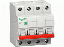 Модульный автоматический выключатель Easy9 EZ 4 полюса, 50А, х-ка C | код. EZ9F34450 | Schneider Electric 
