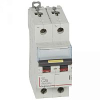 Выключатель автоматический двухполюсный DX3 DC 10000 25А C 16кА | код. 409570 |  Legrand 