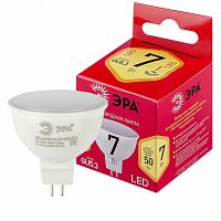 Лампа светодиодная RED LINE LED MR16-7W-827-GU5.3 R 7Вт MR16 софит 2700К тепл. бел. GU5.3 | Код. Б0050231 | ЭРА