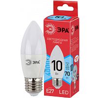 Лампа светодиодная RED LINE LED B35-10W-840-E27 R 10Вт B35 свеча 4000К нейтр. бел. E27 | Код. Б0050696 | ЭРА