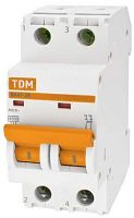 Выключатель автоматический двухполюсный ВА47-29 1А C 4,5кА | код. SQ0206-0084 | TDM 