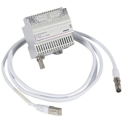 Преобразователь ТВ-сигнала - коаксиальный вход - выход RJ45 - 4 выхода | код 413019 |  Legrand 