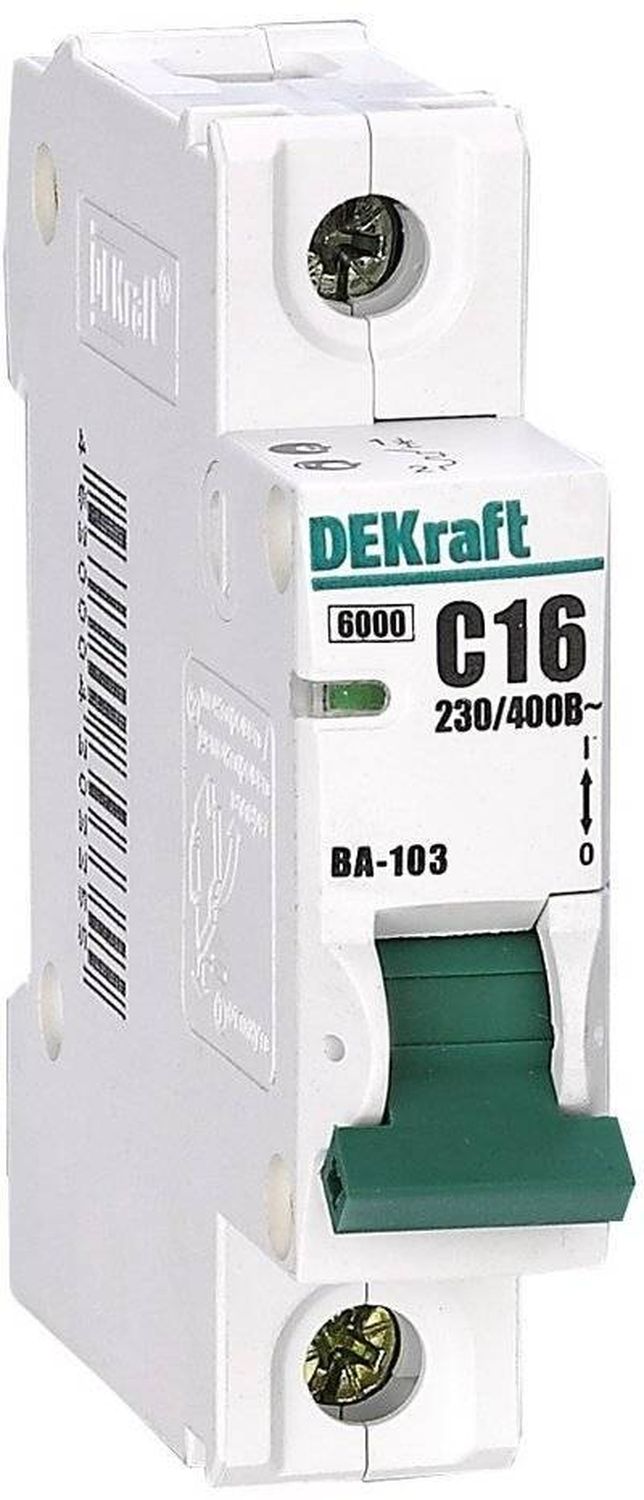 Автоматический выключатель ва103. Автомат Декрафт 16а. Автоматический выключатель DEKRAFT ва-103 1p. Автоматический выключатель DEKRAFT ва-103 1p 16а. Автомат DEKRAFT 1р 16а с 4,5 ка.