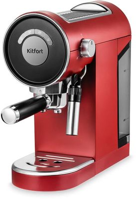 Кофеварка эспрессо Kitfort КТ-783-3 1360Вт красный | код 1853617 | KITFORT Кофеварка эспрессо Kitfort КТ-783-3 1360Вт красный | код 1853617 | KITFORT