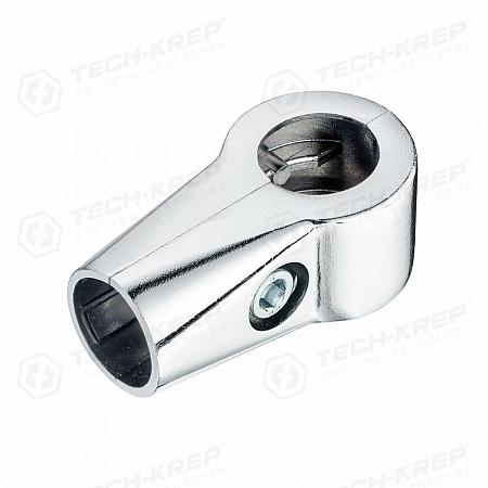 Соединитель 2-х труб Т-образно усилен., хром (1 шт) - пакет Tech-Krep | код 127448 | Tech-KREP