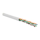 Hyperline UUTP4-C5E-P24-IN-PVC-GY-305 (305 м) Кабель витая пара. неэкранированная U/UTP. категория 5e. 4 пары (24 AWG). многожильный (patсh). PVC. -20 C – +75 C. серый | код 236310 | Hyperline