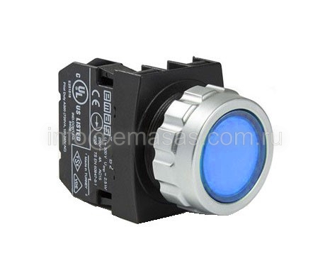 Кнопка нажимная серии H, установочный 30 мм. | код H100DM | EMAS Кнопка нажимная серии H, установочный 30 мм. | код H100DM | EMAS