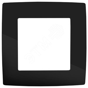 Рамка на 1 пост, Эра12, чёрный, 12-5001-06 | код Б0014746 | ЭРА