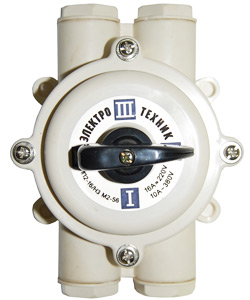 Переключатель пакетный ПП 2-16/Н3 М2 пл. 56 (16А, пластмассовый корпус, IP56) (ЭТ) | код ET008588 | Электротехник Переключатель пакетный ПП 2-16/Н3 М2 пл. 56 (16А, пластмассовый корпус, IP56) (ЭТ) | код ET008588 | Электротехник