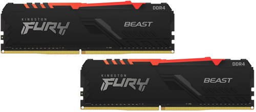Память DDR4 2x32GB 3600MHz Kingston KF436C18BBAK2/64 Fury Beast Black RGB RTL Gaming PC4-28800 CL18 DIMM 288-pin 1.35В dual rank с радиатором Ret | код 1909859 | Kingston Память DDR4 2x32GB 3600MHz Kingston KF436C18BBAK2/64 Fury Beast Black RGB RTL Gaming PC4-28800 CL18 DIMM 288-pin 1.35В dual rank с радиатором Ret | код 1909859 | Kingston