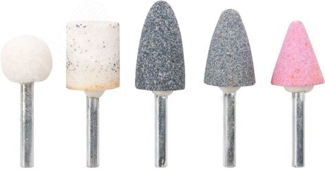 Шарошки абразивные по металлу, 5 шт, хвостовик 6 мм | код 36461М | MOS Шарошки абразивные по металлу, 5 шт, хвостовик 6 мм | код 36461М | MOS