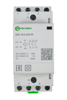 KM1.04.0.012.20 Модульный контактор 4НЗ контакта 20А (~/= 12В AC/DC) | код KM104001220 | РЕЛЕОН KM1.04.0.012.20 Модульный контактор 4НЗ контакта 20А (~/= 12В AC/DC) | код KM104001220 | РЕЛЕОН
