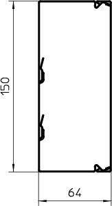 Металлический кабельный канал LKM 60x150x2000 мм (сталь) | код 6247148 | OBO Bettermann
