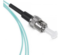 Патч-корд оптический LANMASTER, симплексный, ST/PC-ST/PC, OM3, LSZH, 0.5 м | код LAN-ST-ST/OM3-0.5 | LANMASTER