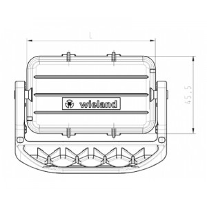 Защитная крышка с уплотнителем, с пластиковой защелкой, для разъемов REVOS Size 16, пластик | код Z7.428.5653.0 | Wieland Защитная крышка с уплотнителем, с пластиковой защелкой, для разъемов REVOS Size 16, пластик | код Z7.428.5653.0 | Wieland