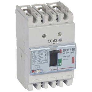 Автоматический выключатель DPX3 160 - термомагнитный расцепитель - 36 кА - 400 В~ - 3П - 16 А | код. 420080 | Legrand 