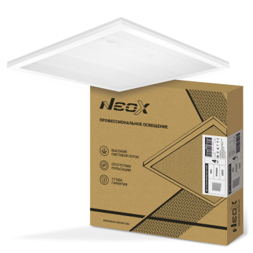 Панель светодиодная универсальная ДВО-02 3665-ПРИЗМА 36Вт 230В 6500К 4020лм 110лм/Вт 595х595х19 NEOX | код 4690612038179 | NEOX Панель светодиодная универсальная ДВО-02 3665-ПРИЗМА 36Вт 230В 6500К 4020лм 110лм/Вт 595х595х19 NEOX | код 4690612038179 | NEOX