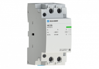 Модульный контактор MC06 2Р 63А 2НО 400/230B ELVERT | код MC06220-63 | ELVERT Модульный контактор MC06 2Р 63А 2НО 400/230B ELVERT | код MC06220-63 | ELVERT