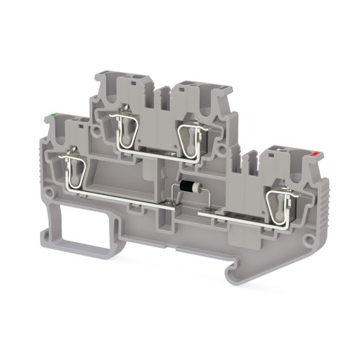 311 499, Пружинная клемма серии SRD 2,5-FD-L (Серый) | код 0.0.0.3.11499 | KLEMSAN 311 499, Пружинная клемма серии SRD 2,5-FD-L (Серый) | код 0.0.0.3.11499 | KLEMSAN