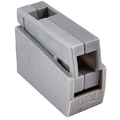 Клемма соединительная 1-контактная (6шт) Elеctrodeel. Диапазон сечений 0,5-2,5 мм2. Номинальный ток/напряжение: 24А/380В. Для ламп.Упаковка: блистер. | код ED 224-101-b6 | Electrodeel