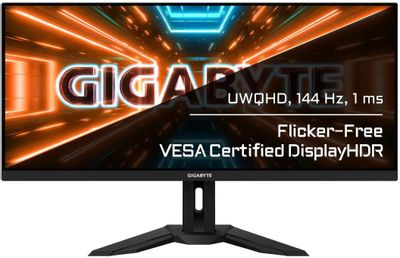 Монитор Gigabyte 34 M34WQ черный IPS LED 1ms 21:9 HDMI M/M матовая HAS Piv 400cd 178гр/178гр 3440x1440 144Hz FreeSync DP 2K USB 10.22кг | код 1620502 | GIGABYTE Монитор Gigabyte 34 M34WQ черный IPS LED 1ms 21:9 HDMI M/M матовая HAS Piv 400cd 178гр/178гр 3440x1440 144Hz FreeSync DP 2K USB 10.22кг | код 1620502 | GIGABYTE
