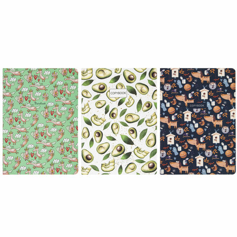 Тетради 40 л. в клетку обложка SoftTouch, НАБОР 3 шт., бежевая бумага 70 г/м2, сшивка, А5 (147х210 мм), PATTERN, BRAUBERG, 403792 | код 403792 | BRAUBERG Тетради 40 л. в клетку обложка SoftTouch, НАБОР 3 шт., бежевая бумага 70 г/м2, сшивка, А5 (147х210 мм), PATTERN, BRAUBERG, 403792 | код 403792 | BRAUBERG