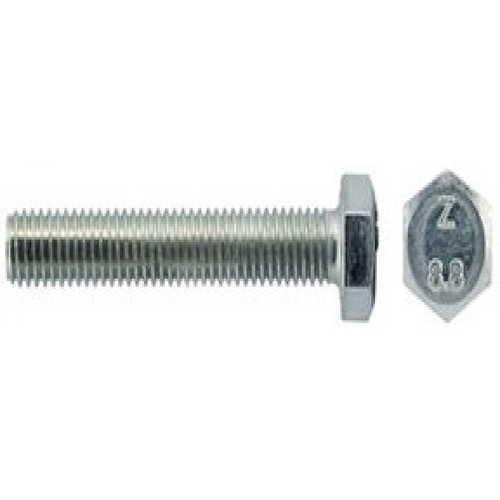 Болт ГОСТ 7798-70 М20х50 шестигранная голова по ная резьба класс прочности 8.8 покрытие цинк | код A02002005032023 | РФ