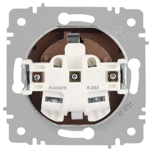 Розетка Intro Accent 6-203-07 2P+E Schuko с крышкой, 16А-250В, IP20, СУ, AL/CU, графит | код Б0063441 | ЭРА фото 4 Розетка Intro Accent 6-203-07 2P+E Schuko с крышкой, 16А-250В, IP20, СУ, AL/CU, графит | код Б0063441 | ЭРА фото 4