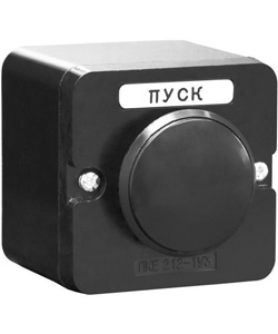 Пост управления кнопочный ПКЕ 212-1 У3, 10А, 660В, 1 элемент, чёрный гриб, накладной, IP40, пост управления (ЭТ) | код ET519066 | Электротехник Пост управления кнопочный ПКЕ 212-1 У3, 10А, 660В, 1 элемент, чёрный гриб, накладной, IP40, пост управления (ЭТ) | код ET519066 | Электротехник