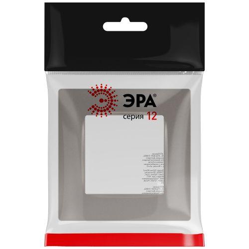 Рамка для розеток и выключателей Серия 12 12-5201-16 на 1 пост, Классик, титан | код Б0067778 | ЭРА