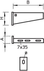 Кронштейн 610мм | код 6418635 | OBO Bettermann Кронштейн 610мм | код 6418635 | OBO Bettermann