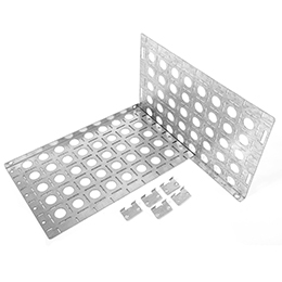 Комплект боковых монтажных панелей 19 (В500 ? Г300) с уголками для крепления оборудования | код EU-500.300 | ELBOX Комплект боковых монтажных панелей 19 (В500 ? Г300) с уголками для крепления оборудования | код EU-500.300 | ELBOX