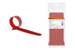 Хомут-липучка ХЛ 16х210 мм красный (20 шт) TDM | код SQ0515-0709 | TDM