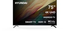 Телевизор LED Hyundai 75 H-LED75BU7009 Android TV Frameless черный 4K Ultra HD 60Hz DVB-T DVB-T2 DVB-C DVB-S DVB-S2 USB WiFi Smart TV | код 2016732 | HYUNDAI