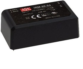 Источник питания AC-DC, 30Вт, вход 85...264В AC 47...440 Гц, 120...370B DC, выход 5В/6А, изоляция 3000В AC, в корпусе на плату 69.5x39x24мм, -30...+70C | код IRM-30-5 | MeanWell Источник питания AC-DC, 30Вт, вход 85...264В AC 47...440 Гц, 120...370B DC, выход 5В/6А, изоляция 3000В AC, в корпусе на плату 69.5x39x24мм, -30...+70C | код IRM-30-5 | MeanWell