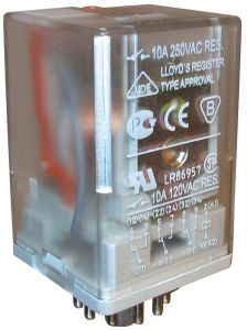 Реле R15-1014-23-1024-K 10А, 4СО, 24В пост., тест- кнопка | код 802171 | Relpol Реле R15-1014-23-1024-K 10А, 4СО, 24В пост., тест- кнопка | код 802171 | Relpol