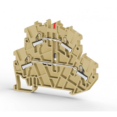 307 350, Клеммник пруж.быстрозажимной (Push in) 2-х ярусный, 2,5мм.кв., с индикацией 220VAC, (бежевый), PYK2,5-2FLD 220VAC | код 0.0.0.3.07350 | KLEMSAN 307 350, Клеммник пруж.быстрозажимной (Push in) 2-х ярусный, 2,5мм.кв., с индикацией 220VAC, (бежевый), PYK2,5-2FLD 220VAC | код 0.0.0.3.07350 | KLEMSAN