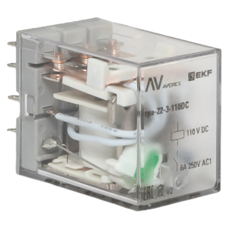 Реле промежуточное RPA 22/4 5A 110В DC EKF AVERES | код rpa-22-4-110DC | EKF Реле промежуточное RPA 22/4 5A 110В DC EKF AVERES | код rpa-22-4-110DC | EKF