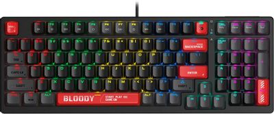 Клавиатура A4Tech Bloody S98 механическая черный/красный USB for gamer LED (S98 RED) | код 1942328 | A4TECH Клавиатура A4Tech Bloody S98 механическая черный/красный USB for gamer LED (S98 RED) | код 1942328 | A4TECH