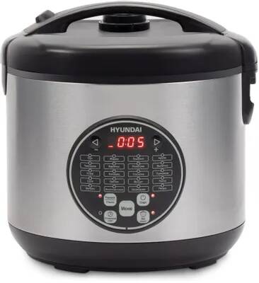Мультиварка Hyundai HYMC-1615 5л 900Вт серебристый/черный | код 1724003 | HYUNDAI Мультиварка Hyundai HYMC-1615 5л 900Вт серебристый/черный | код 1724003 | HYUNDAI