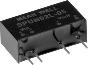 Источник питания DC-DC, 2Вт, вход 21.6…26.4В, выход 15В/134мА, изоляция 3000В DC, SIP7 19.6х7.2х10.2мм, -40...+105С | код SPUN02N-15 | MeanWell Источник питания DC-DC, 2Вт, вход 21.6…26.4В, выход 15В/134мА, изоляция 3000В DC, SIP7 19.6х7.2х10.2мм, -40...+105С | код SPUN02N-15 | MeanWell
