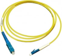 Патч-корд оптический TWT, PVC, симплексный, ST/UPC-LC/UPC, SM OS2, 0.5 м | код TWT-ST-LC/SU-0.5 | TWT