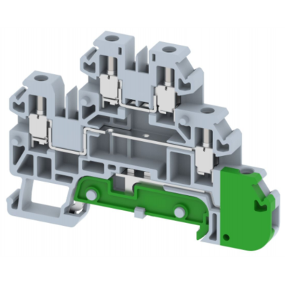 Клемма проходная винтовая 2,5 мм2, двухуровневая, с заземлением, на 5 подключений TQ2.5-2T+E-GREY | код 1202320000 | Elmex Клемма проходная винтовая 2,5 мм2, двухуровневая, с заземлением, на 5 подключений TQ2.5-2T+E-GREY | код 1202320000 | Elmex