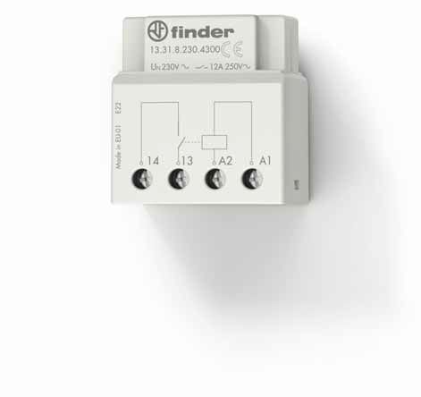 Промежуточное моностабильное реле, 1NO 12A, питание 12В АC, монтаж в коробке, степень защиты IP20, упаковка 1шт. | код 133180124300PAS | FINDER Промежуточное моностабильное реле, 1NO 12A, питание 12В АC, монтаж в коробке, степень защиты IP20, упаковка 1шт. | код 133180124300PAS | FINDER
