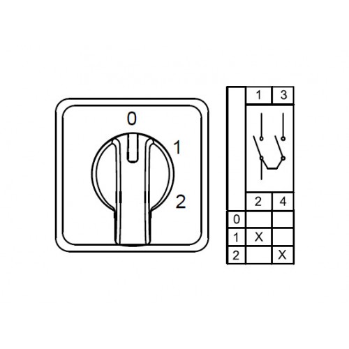 800 154, CS032107M, Трехпозиционные Переключатели (1-0-2), 0-1-2 32 A 60градус. | код 0.0.0.8.00154 | KLEMSAN 800 154, CS032107M, Трехпозиционные Переключатели (1-0-2), 0-1-2 32 A 60градус. | код 0.0.0.8.00154 | KLEMSAN