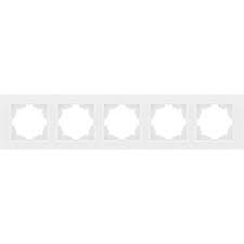 Zena бел. рамка 5 постовая | код 500-010200-250 | ABB Zena бел. рамка 5 постовая | код 500-010200-250 | ABB