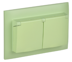 SKANDY Роз. 2-я с кр. 16А в сб IP44 SK-R12M мятн. IEK | код SK-R26-16-44-K06-F | IEK SKANDY Роз. 2-я с кр. 16А в сб IP44 SK-R12M мятн. IEK | код SK-R26-16-44-K06-F | IEK