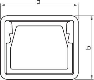 Кольцо для защиты кромок LKM 20x20 мм (серый) | код 6249842 | OBO Bettermann