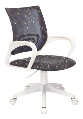 Кресло детское Бюрократ KD-W4 черный/синий регата крестов. пластик белый пластик белый | код 1614723 | БЮРОКРАТ Кресло детское Бюрократ KD-W4 черный/синий регата крестов. пластик белый пластик белый | код 1614723 | БЮРОКРАТ